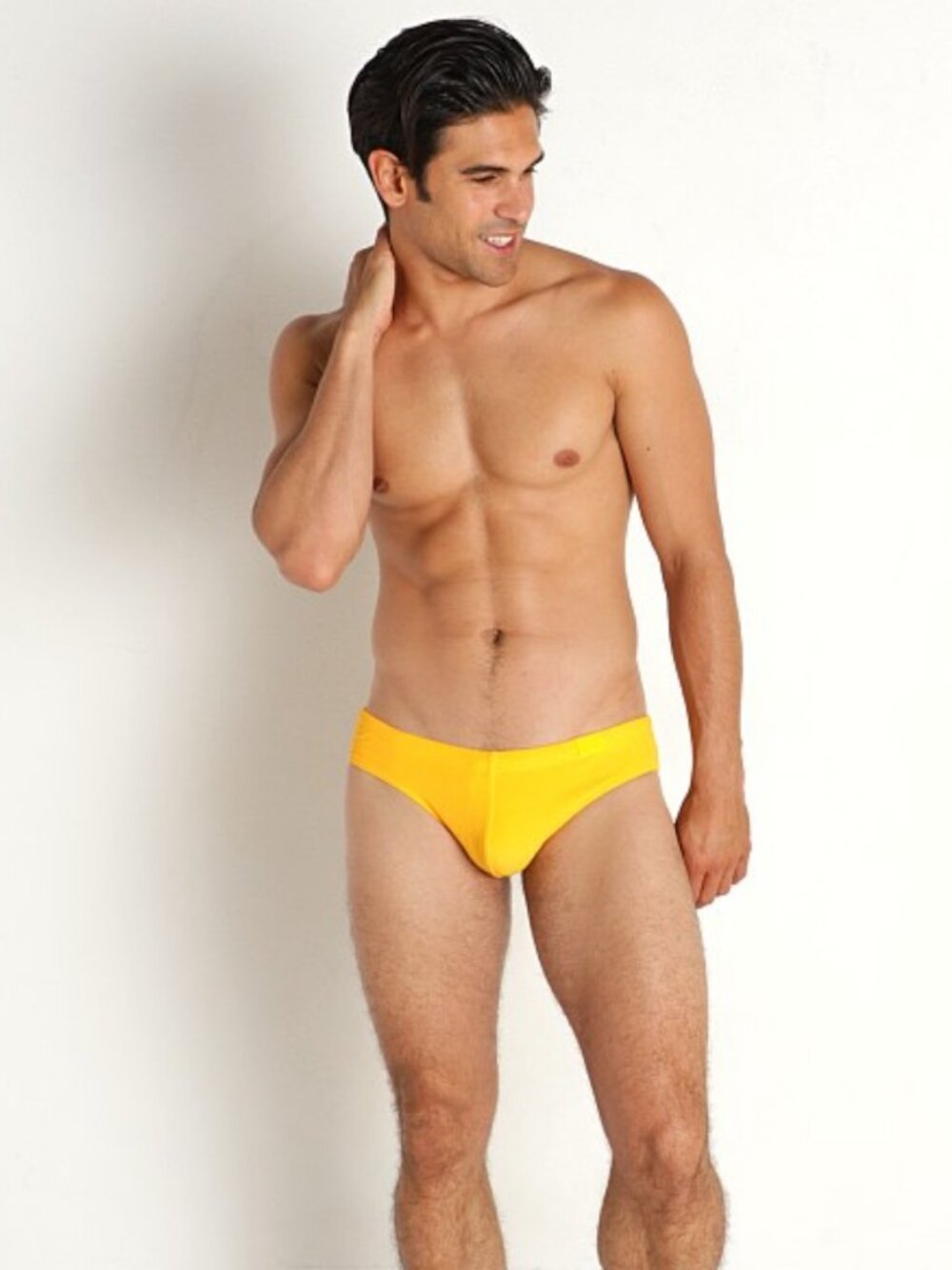 NWT Modus Vivendi Towel Classic Swim Brief Yellow Size L